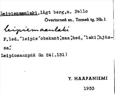 Bild på arkivkortet för arkivposten Leipiemaanlaki