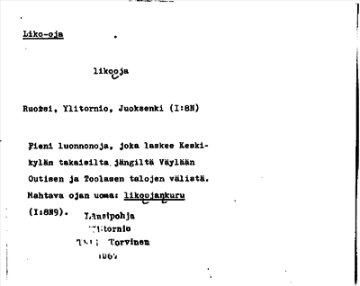 Bild på arkivkortet för arkivposten Liko-oja