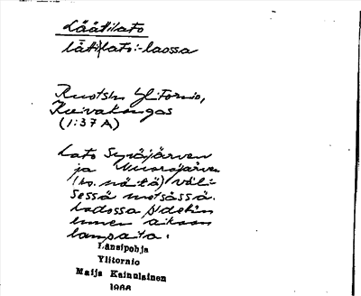 Bild på arkivkortet för arkivposten Läättilato