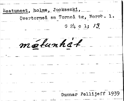 Bild på arkivkortet för arkivposten Maatuneet