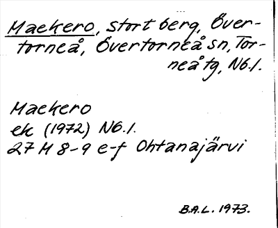 Bild på arkivkortet för arkivposten Maekero