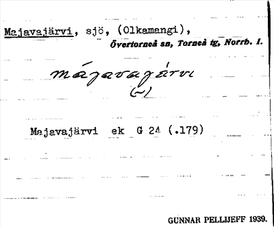 Bild på arkivkortet för arkivposten Majavajärvi