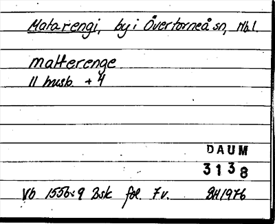 Bild på arkivkortet för arkivposten Matarengi