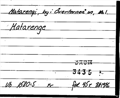 Bild på arkivkortet för arkivposten Matarengi