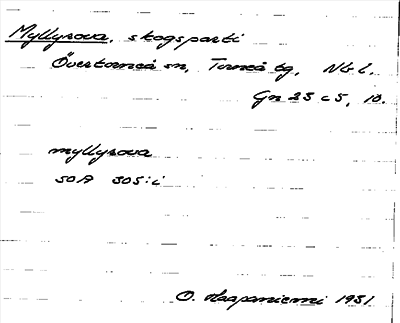 Bild på arkivkortet för arkivposten Myllyrova