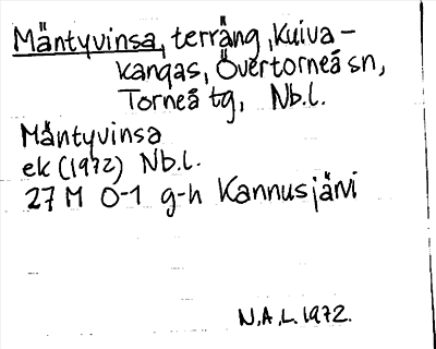 Bild på arkivkortet för arkivposten Mäntyvinsa