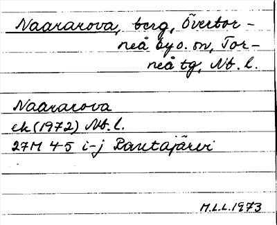 Bild på arkivkortet för arkivposten Naararova