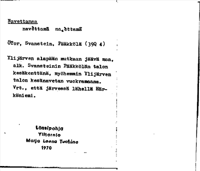Bild på arkivkortet för arkivposten Navettamaa