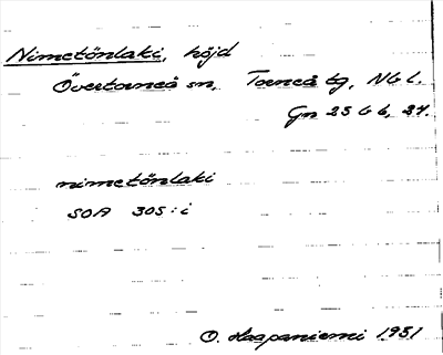 Bild på arkivkortet för arkivposten Nimetönlaki
