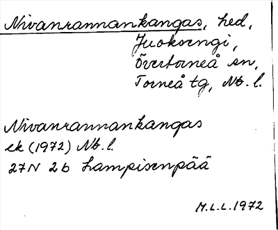 Bild på arkivkortet för arkivposten Nivanrannankangas