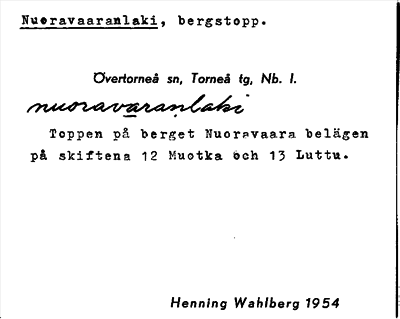 Bild på arkivkortet för arkivposten Nuoravaaranlaki