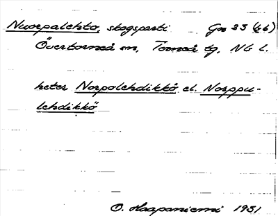 Bild på arkivkortet för arkivposten Nuorpalehto