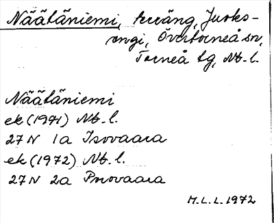 Bild på arkivkortet för arkivposten Näätäniemi