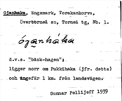 Bild på arkivkortet för arkivposten Ojanhaka