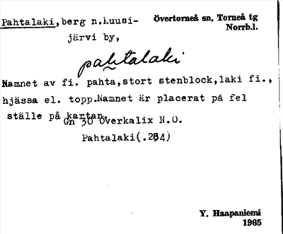 Bild på arkivkortet för arkivposten Pahtalaki