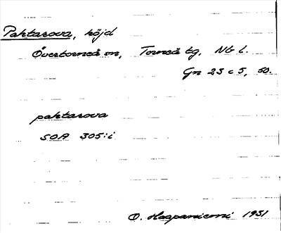 Bild på arkivkortet för arkivposten Pahtarova
