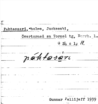 Bild på arkivkortet för arkivposten Pahtasaari