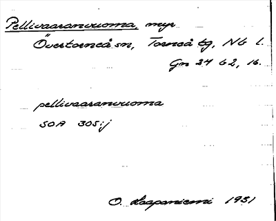 Bild på arkivkortet för arkivposten Pellivaaranvuoma