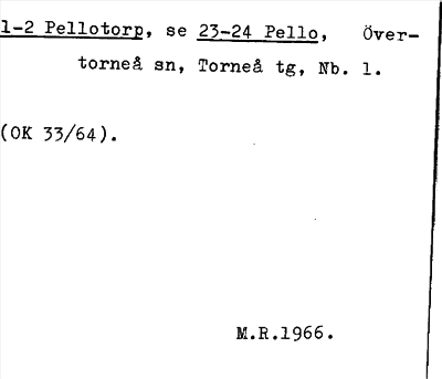 Bild på arkivkortet för arkivposten Pellotorp, se 23-24 Pello