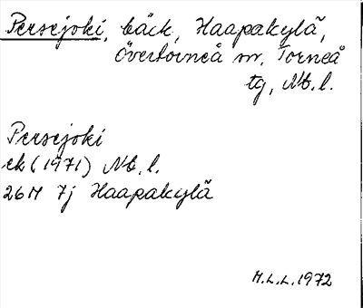 Bild på arkivkortet för arkivposten Persejoki