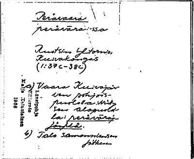 Bild på arkivkortet för arkivposten Perävaara