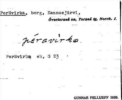 Bild på arkivkortet för arkivposten Perävirka