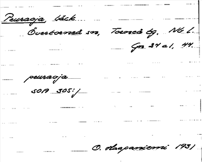 Bild på arkivkortet för arkivposten Peuraoja