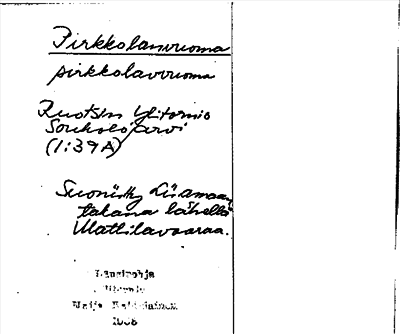 Bild på arkivkortet för arkivposten Pirkkolanvuoma