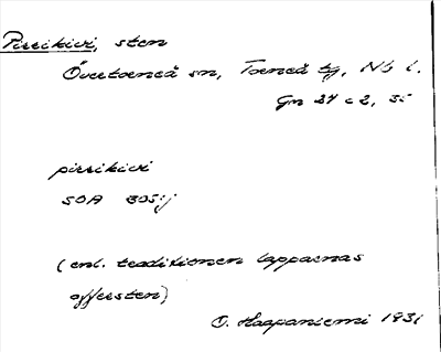 Bild på arkivkortet för arkivposten Pirrikivi