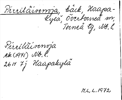 Bild på arkivkortet för arkivposten Pirriläisenoja