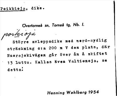 Bild på arkivkortet för arkivposten Poikkioja