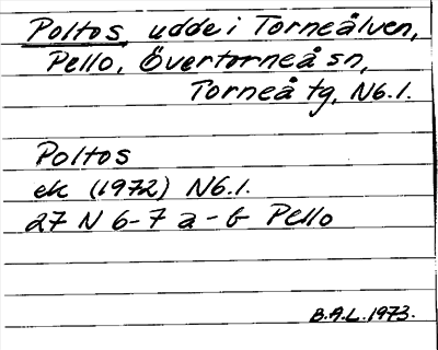 Bild på arkivkortet för arkivposten Poltos