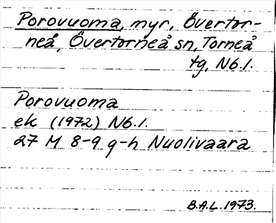 Bild på arkivkortet för arkivposten Porovuoma