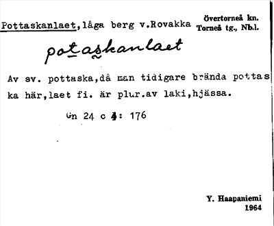 Bild på arkivkortet för arkivposten Pottaskanlaet