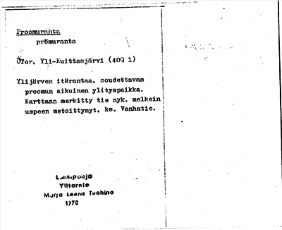 Bild på arkivkortet för arkivposten Proomuranta