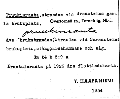 Bild på arkivkortet för arkivposten Pruukinranta