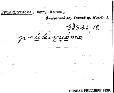 Bild på arkivkortet för arkivposten Pruukinvuoma