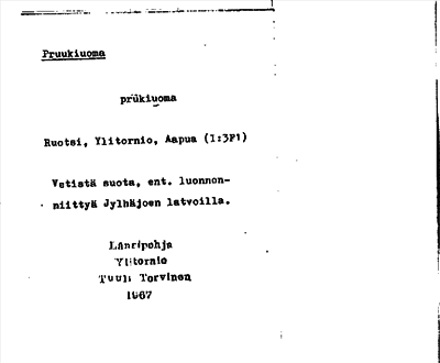 Bild på arkivkortet för arkivposten Pruukiuoma
