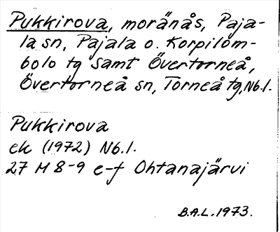 Bild på arkivkortet för arkivposten Pukkirova