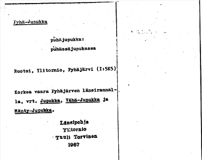 Bild på arkivkortet för arkivposten Pyhä-Jupukka