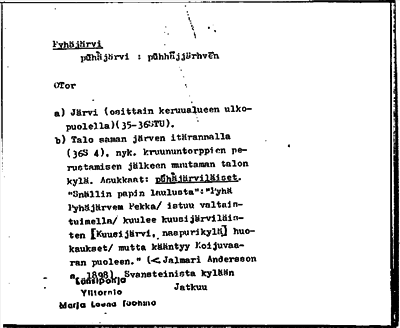 Bild på arkivkortet för arkivposten Pyhäjärvi