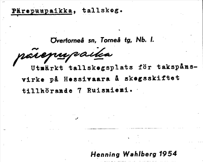 Bild på arkivkortet för arkivposten Pärepuupaikka