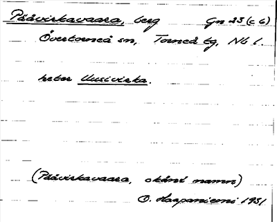 Bild på arkivkortet för arkivposten Päävirkavaara
