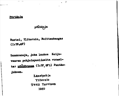 Bild på arkivkortet för arkivposten Pöytäoja