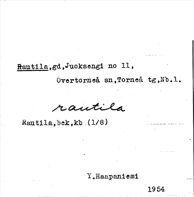 Bild på arkivkortet för arkivposten Rautila