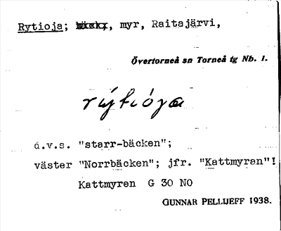 Bild på arkivkortet för arkivposten Rytioja