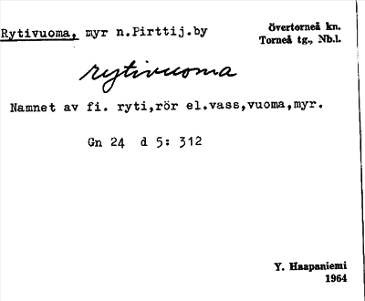 Bild på arkivkortet för arkivposten Rytivuoma