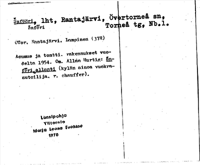 Bild på arkivkortet för arkivposten Safööri