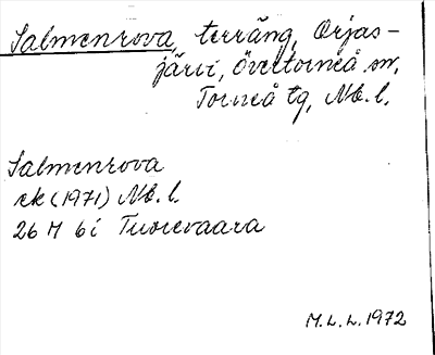 Bild på arkivkortet för arkivposten Salmenrova