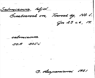 Bild på arkivkortet för arkivposten Salmirova